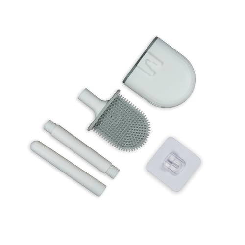 Image of PARODI & PARODI - Detachable Toilet Brush, Hanging Toilet Brush with Adhesive Hook, Toilet Brush Home /Travel Useful Accessories for Camper, Small Lightweight Toilet Brush, Bathroom Accessories