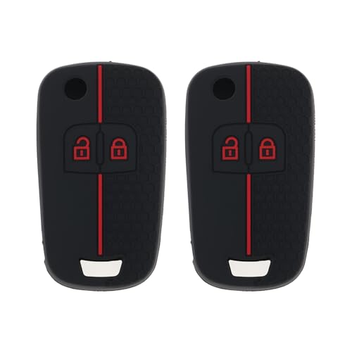 Fundas de silicona para llave de coche Opel Corsa D E antigolpes con protección para 2 botones