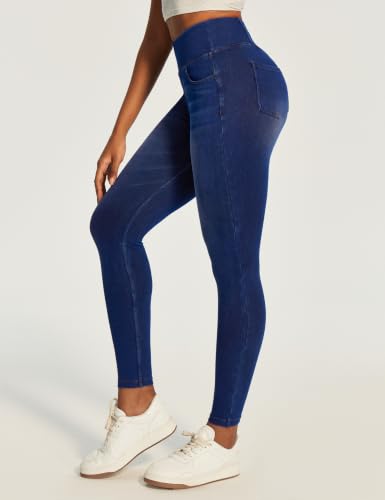 Image of Heathyoga Yoga Pants with Pockets Extra Soft Leggings with Pockets for Women Non See-Through High Waist Workout Leggings