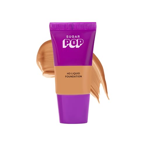 Image of SUGAR POP HD Liquid Foundation Tube with SPF 30 | Lasts upto 16hrs | Full Coverage | Water-Resistant | Matte Finish | 18ml - 15 Fig