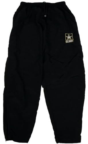 USGI Military APFU Pants Army Black Gold PT Physical Fitness Pants Unisex Trousers