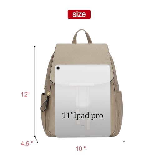 KKXIU Leather Backpack Purse for Women