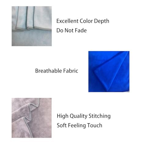 Image of Dribble Microfiber Weft Knitting 400 GSM Hand Towel 40x60 cm | Ultra Soft, Quick Dry, Highly Absorbent | Lightweight & Skin-Friendly Towel for Bathroom, Gym & Travel, Blue & Pista Green (Pack of 4)