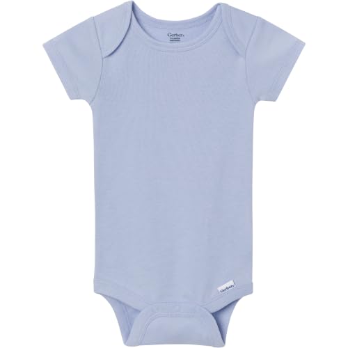 Image of Gerber Baby Boys & Girls 5-Pack Solid Onesies Bodysuits
