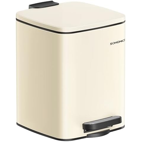 SONGMICS 6 Litre Bathroom Pedal Bin Cover