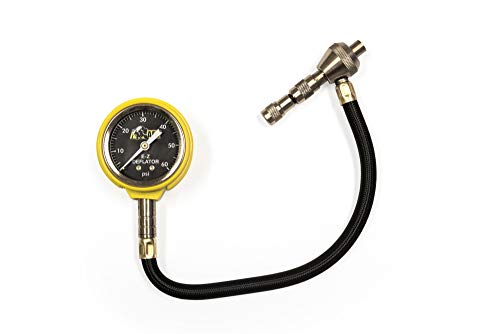Image of AEV EZ Tire Deflator 0-60 PSI Tire Pressure Gauge Rapid Air Down Offroad Kit with Black Recovery Gear Pouch