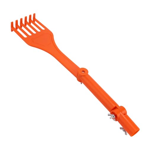 Lyreh Gutter Rake Tool, 17.13x1.38in Gutter Cleaning Rake Head Suitable for Cleaning Mud Branches and Leaves from Ladder Roof Courtyard or Ground