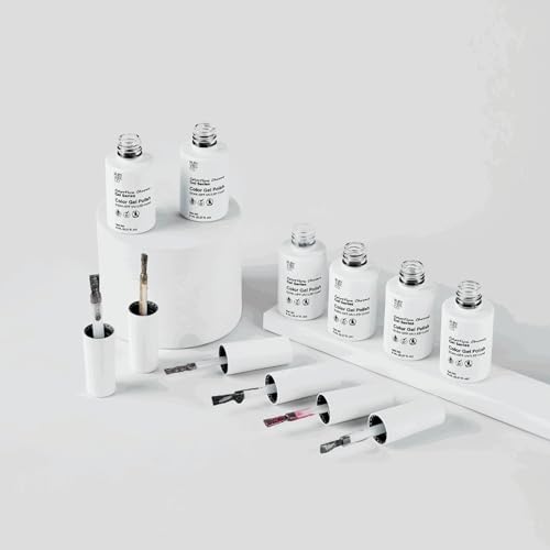 Set de 6 esmaltes de gel con brillo reflectante miniatura 1