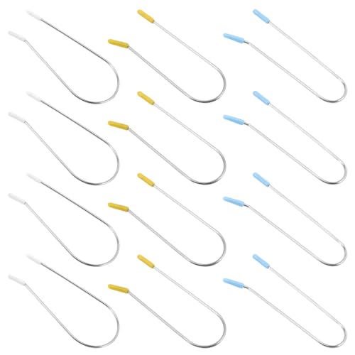 MERRYHAPY 48 Pièces 48 Pinces à Bigoudis Chauffants en Acier Inoxydable, Clips de Rechange 1,9 CM, 2,54 CM et 3,81 CM, Fixation Optimale pour Boucles Solide, Accessoires pour Bigoudis