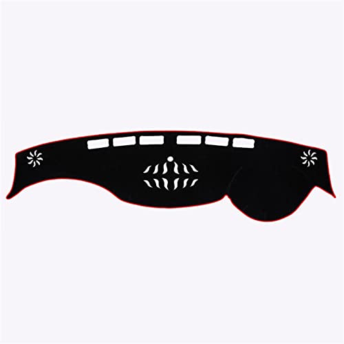 Tapis de tableau de bord Nissan Patrol Y62 rouge anti-reflet et protection UV