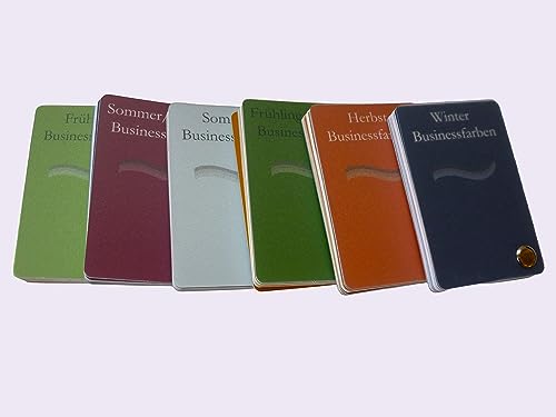 Farbpass Business Herbst (warm Autumn) als Fächer mit 34 typgechten Farben zur Farbanalyse, Farbberatung