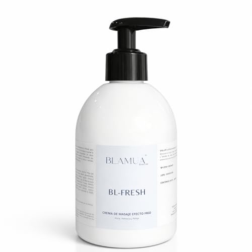 BL-FRESH Crema Efecto Frío Inmediato para Piernas Cansadas e Hinchadas - Alivia Pesadez y Mejora la Circulación - con Ruscus, Castaño de Indias, Centella Asiática y Menta - 500 ml