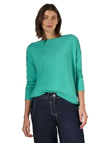 T-Shirt Cecil B322492 Fronces Femme Idéal pour Look de Bureau Chic