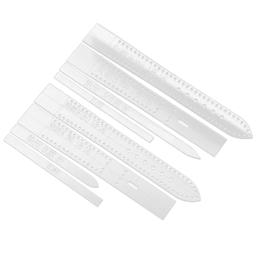COLLBATH 8Pcs Acrylic Watchband Template for DIY Leather Craft Stencil for Women for Easy Use Creating Custom Straps