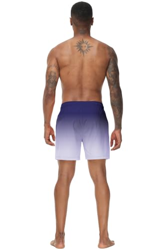 Image of Tyhengta Men's Swim Trunks Quick Dry Beach Shorts with Zipper Pockets and Mesh Lining