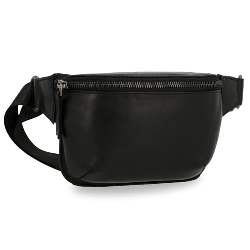 Gusti Gürteltasche Leder Norell I Bauchtasche Leder Damen & Herren I Minimalistische Hüfttasche Herren & Damen aus Echtleder mit verstellbarem Gurt