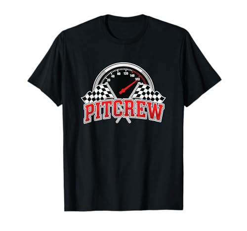 Car Pit Crew Racing Speedometer Pitcrew Design T-Shirt