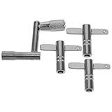 MAGICLULU 1 Satz Universeller Schlagzeugschlüssel aus Robustem Material Ergonomisch Geformter Trommelstimmschlüssel in Z und T form Kompakt und Tragbar für Präzises Stimmen