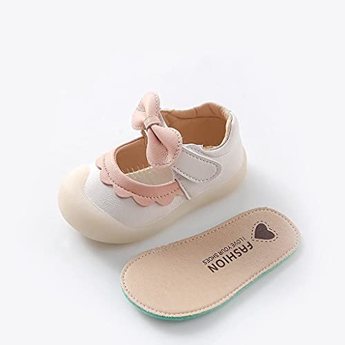 Cute Baby Girl Sandals Toddlers 0-1-2 s Old Princess Shoes Toddler Shoes Dress Flat Shoes Fit Baby Shoes (Color : Pink Size : 11cm) (White 13cm)4