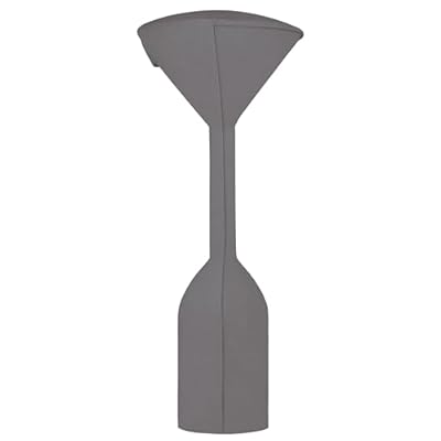 Easy-Going Stand-Up Patio Heater Cover with Zipper and Storage Bag, Waterproof Outdoor Heater Cover Dustproof, UV-Resisant, Wind-Resistant (95" H x 34" D x 19" B, Grey)