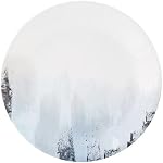 Ensemble de dîner Corelle Tranquil Reflection de 12 pièces, résistant aux éclats et aux bris, service pour 4, bleu/gris, 27,94 x 12,38 x 26,67 cm