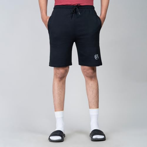 Image of Men's Solid Slim Fit Casual Shorts for Casual Wear | Stretchable Cotton Comfort Fit and High Performance for Everyday Wear | Running /Gyming Athleisure Shorts