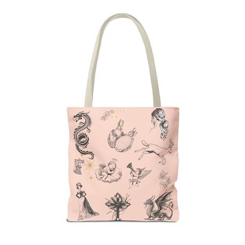 Dangerous Things Whimsical Tote Bag, Boho Chic Bag, Unique Gift for Her, Artistry Tote for Everyday Use2