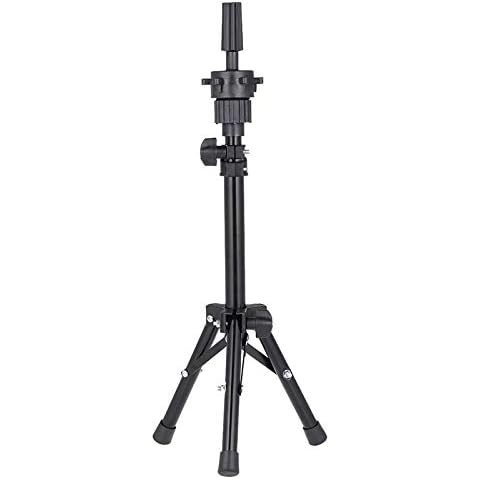Wig Tripod Stand,Mini Adjustable Mannequin Hairdressing Table Training Stand Cover
