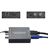 ATCCPYDM HDMI SDI Dual Output Capture Card,SDI to USB3.0 Video Capture,HDMI to USB 3.0 3G-SDI 1080P 60FPS Live Streaming Video Grabber Converter,Support Microphone Audio and Mixing Audio Input