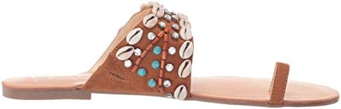 Jessica Simpson Women's Abira Slide Sandal Flat, Artisan Brown, 8 | Image 5