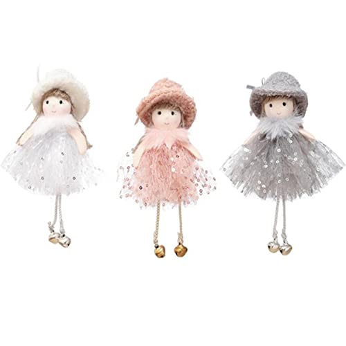 Fzbnsrko 3Pcs Angel Doll Pendants,Angel Doll Pendant Christmas Doll Hanging Angel For Christmas,New Year,Birthday Party,Wedding,Valentine's Day Decoration(Random Color) #TOP2