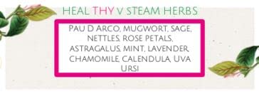 Heal Thy V- Steam | 4.5 OZ | Yumi Yoni Womb Wellness Steams by Flambeaux | Yoni Steam Herbs