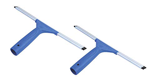 Ettore 8-Inch All Purpose Window Squeegee with Lifetime Silicone Rubber Blade 2 Pack