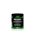 Brickell Men's Purifying Charcoal Face Mask Skin Care Product, Natural and Organic Activated Charcoal Facial Mask With Detoxifying Kaolin Clay, 4 Ounce, Unscented