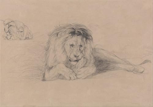 Posters impressions toile moderne lion et lionne John Frederick Lewis