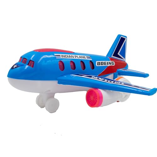 Image of ToyBharat Indian Plane - Friction-Powered Multicolour Toy for Kids 1-6 Years, Realistic, Safe & Battery-Free
