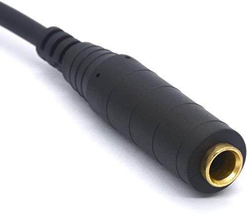 Cable de extensión audio 6.35 hembra a 3.5 macho 30 cm miniatura 4