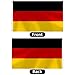 German Flag 3x5 FT Heavy Duty Germany Flag Double Stitched Vivid Color Fade Proof Outdoor Decor With Brass Grommets(German)