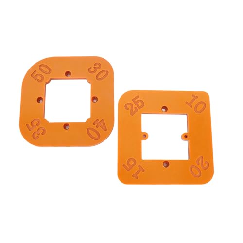 FTVOGUE Gabarit d'angle Rond, Gabarit d'angle de Table de Toupie en Plastique 'ingénierie avec 2 Mèches de Toupie pour le Travail du Bois, Multi-rayon R10-R50 pour Bords de Meubles et Cadres Photo