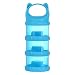 Distributore di Formula per Bambini a 3 Livelli Stackable Formula Box Food Snack Storage Contenitore Blu Blu Blu