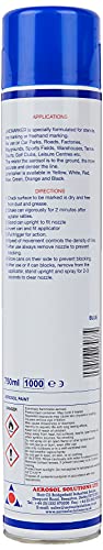 Image of Aerosol Solutions Line Marker Blue 26 Oz | Grass and Road Spray Paint, All Purpose Striping Paint Spray | Perfect for Athletics, Sports Fields & Pavement (Pack of 2)