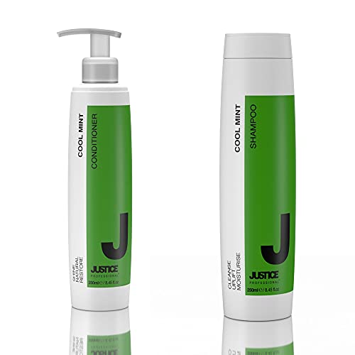 Justice Professional Cool Mint Shampoo + Conditioner 250ml