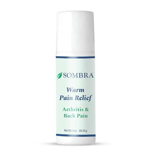 Sombra Warm Pain Relief Gel Warm Relief for Arthritis and Chronic Pain Pre-Workout Muscle Rub Vegan Formula Free of Artificial Fragrances Dyes NSAIDs Wax Petroleum Alcohol - 3oz Roll-On