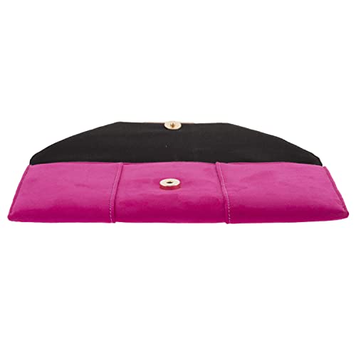 Image of JNB Faux Microsuede Envelope Clutch