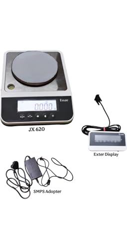 Image of ESSAE Digital- JX SERIES Precision Balance For Jewellery With Extra Display, Adapter, Stamping & Govt. Certificate (Capacity 320gm /5m)