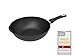 Produktbild AMT Gastroguss Wok 32 cm Ø, 10 cm hoch, Wokpfanne, nicht induktionsgeeignet, abnehmbarer Stiel, Lotan® Antihaft-Veredelung, Gusspfanne (Aluguss), AMZN-1032S-Z20B