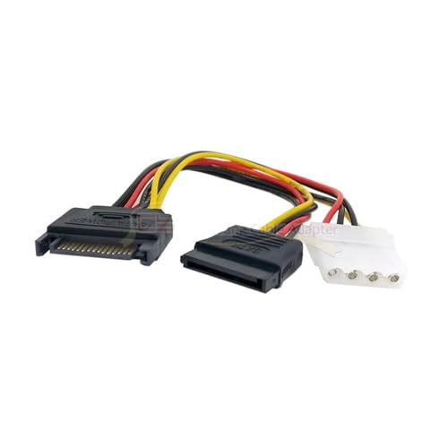Cable Serial SATA 20 cm con Conectores 15Pin y SATA miniatura 2