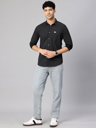 Image of Majestic Man Stylish Geomatric Print Casual Shirt - Pure Cotton| Full Sleeve | Trendy & Comfortable