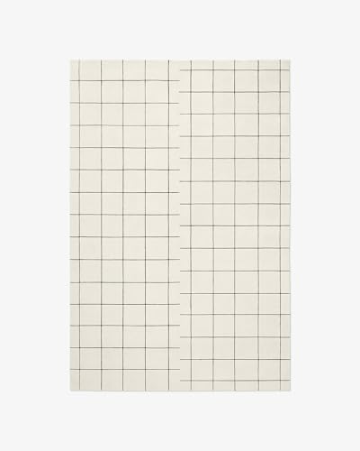 Hand Tufted Wool Area Rug – GRID Collection – Modern