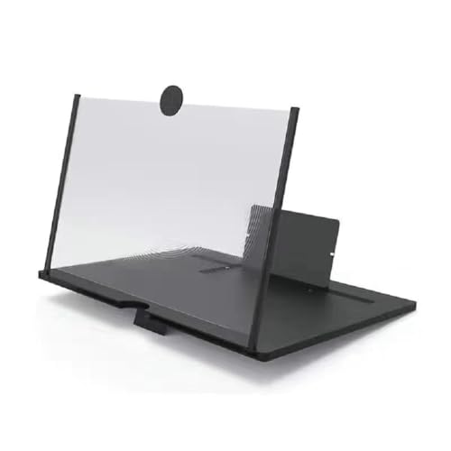 Lupa de teléfono móvil 3D HD de 12 pulgadas con soporte plegable universal para vídeos 3